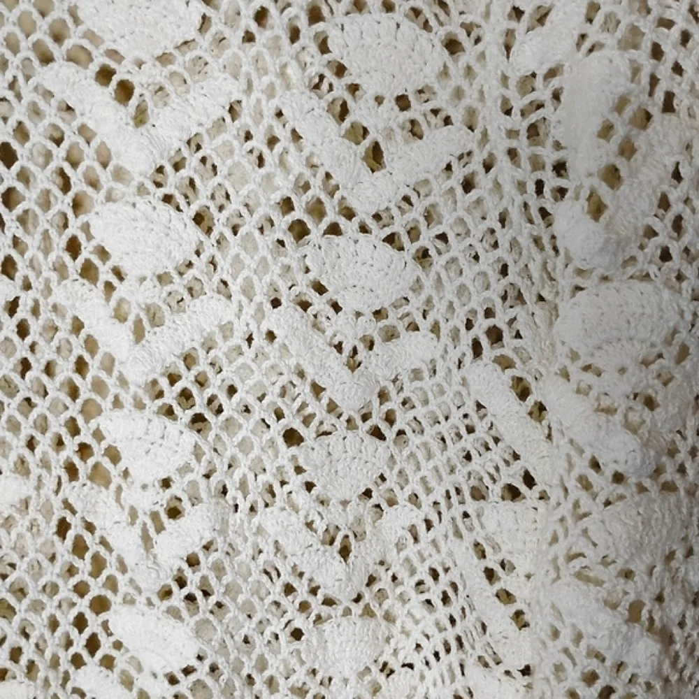 Tiara International Vintage Open Knit Crochet Top Size Medium - Picture 5 of 8